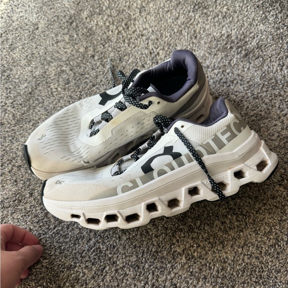 On Running Shoes - On Running Cloudtec White and Black Sneakers